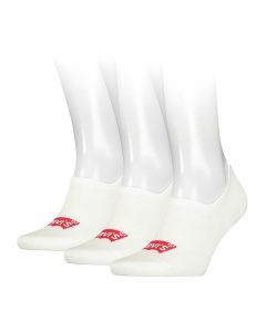 Levi's Footie High-Rise Batwing Logo No-Show Sock 3-Pack M/W