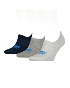 Levi's Footie High Rise Batwing Logo Socks 3-Pack M